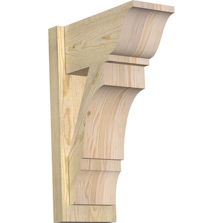 Ekena Millwork Balboa Traditional Rough Sawn Outlooker, Douglas Fir, 8"W x 16"D x 24"H OUT08X16X24BOA01RDF